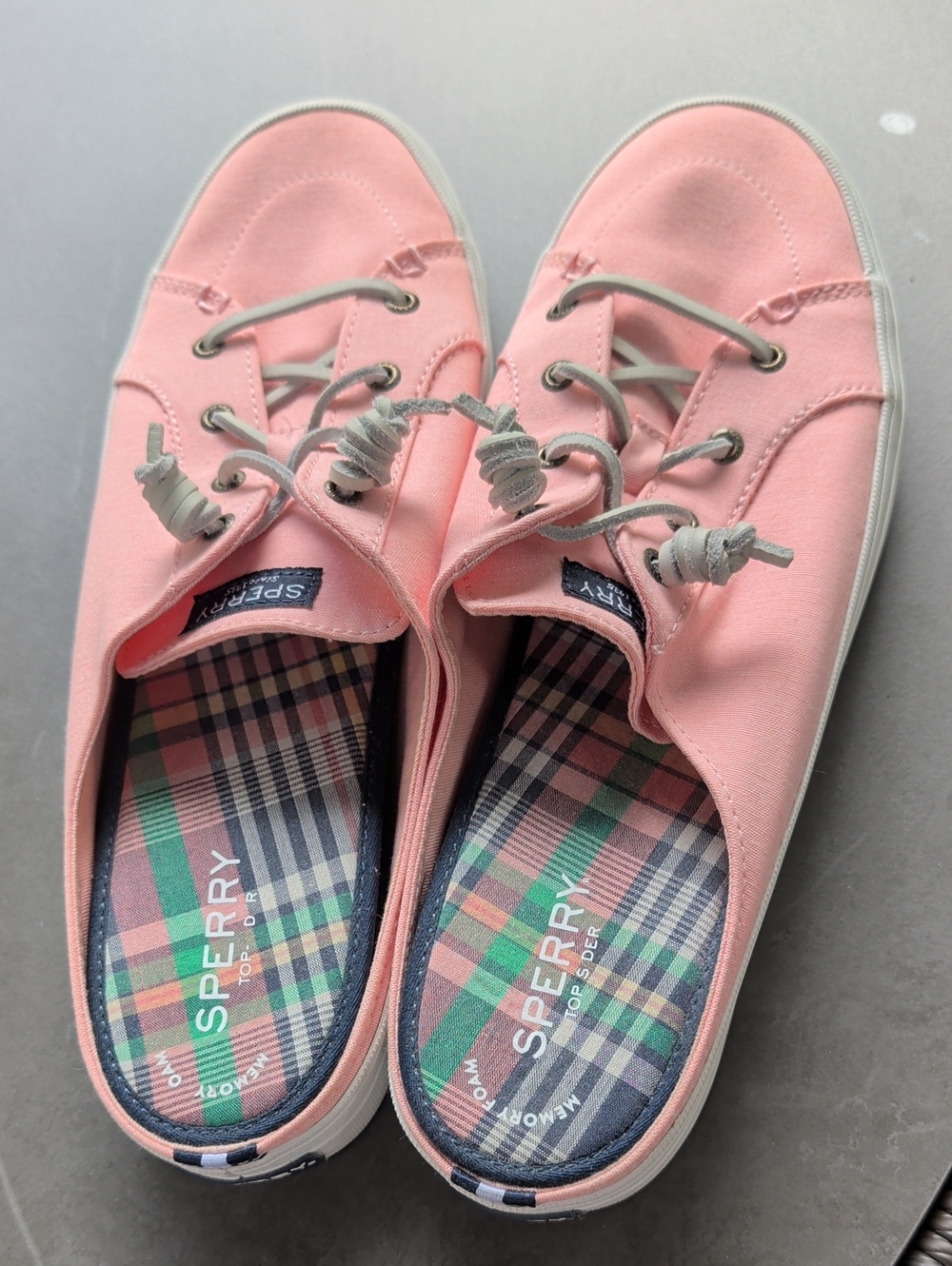 Sperry Pink Canvas Slip On Women's Sneakers